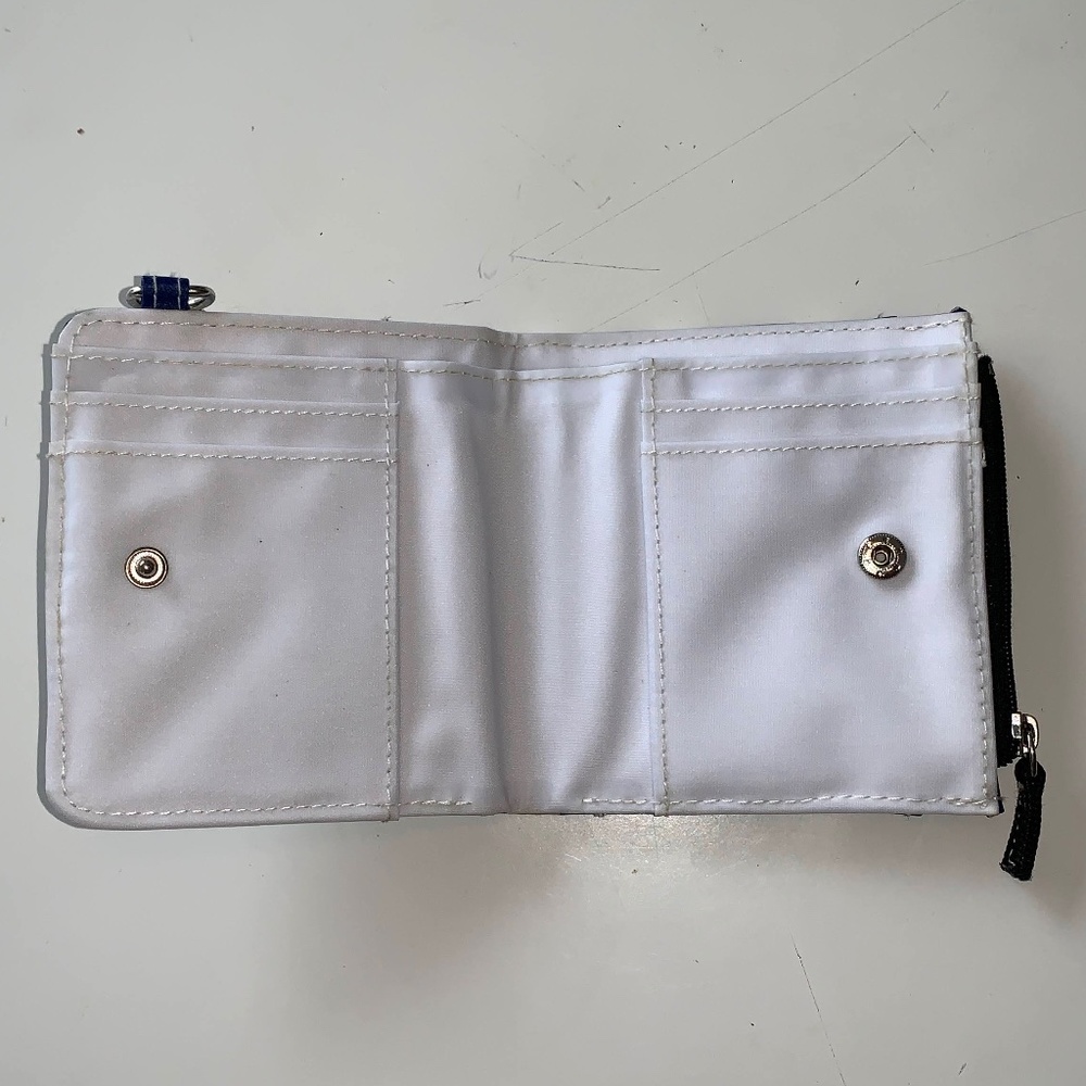 SCOUT Wallet Navy Blue and White Striped Preppy Nautical wallet, Coin pocket - Picture 5 of 6